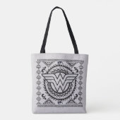 Spiritueel proefontwerp voor vrouwen tote bag (Achterkant)