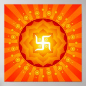 Spiritueel Swastika Poster (Voorkant)