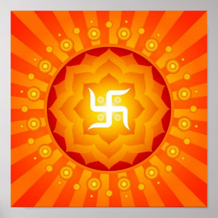 Spiritueel Swastika Poster