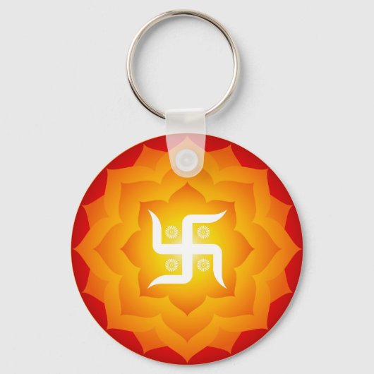 Spiritueel Swastika Sleutelhanger (Voorkant)