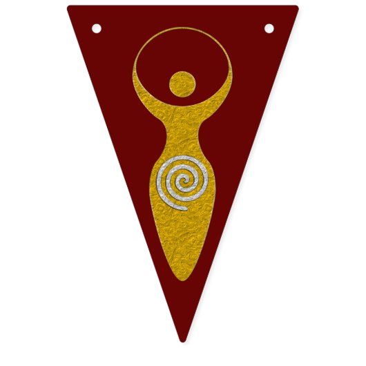 Spiritueel symbool - godin van Earth Gaya 1 Vlaggetjes (Derde vlag)