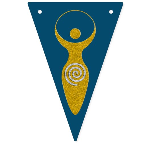 Spiritueel symbool - godin van Earth Gaya 1 Vlaggetjes (Tweede vlag)