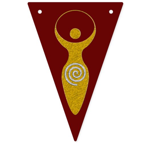 Spiritueel symbool - godin van Earth Gaya 1 Vlaggetjes (Eerste vlag)