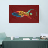 Spiritueel symbool - godin van Earth Gaya 2 Spandoek (Beurs)