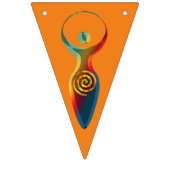 Spiritueel symbool - godin van Earth Gaya 2 Vlaggetjes (Tweede vlag)