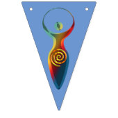 Spiritueel symbool - godin van Earth Gaya 2 Vlaggetjes (Eerste vlag)