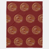Spiritueel Symbool - Spiraal van Energie 4 Fleece Deken (Voorkant)