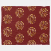 Spiritueel Symbool - Spiraal van Energie 4 Fleece Deken (Voorkant (Horizontaal))