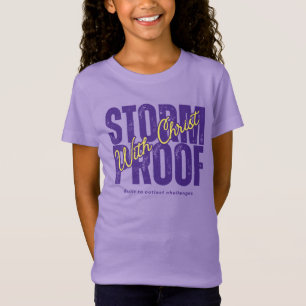 Spiritueel T-shirt Jezus Gebed Bijbelvers Roze