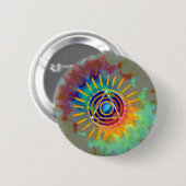 Spiritueel Tyedye Ronde Button 5,7 Cm (Voorkant /achterkant)