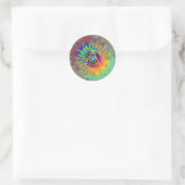 Spiritueel Tyedye Ronde Sticker (Tas)