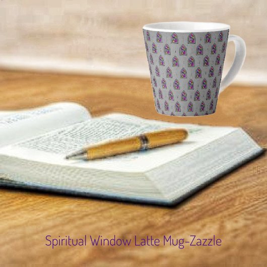 Spiritueel venster latte mok