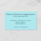 Spiritueel visitekaartje van de Verspreide Blauwe  (Achterkant)