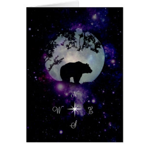 Spiritueel volg je droombeeld Beer en compass Kaar