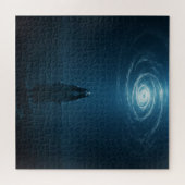 Spiritueel Vrouw kijkt omhoog in de hemel van het Legpuzzel (Horizontaal)