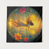 Spiritueel Wandkleed – Vrouw in Licht en Beweging (Voorkant (horizontaal))