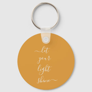 Spiritueel Word laat uw licht op maat weergeven Sleutelhanger
