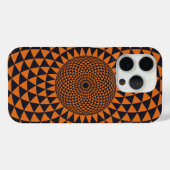 Spiritueel zwart wit mandala geometrisch oosters Case-Mate iPhone case (Achterkant (horizontaal))