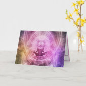 Spiritueelste New age metafysisch Wenskaart Kaart (Gele Bloem)