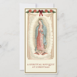 Spirituel boeket katholiek gebed Guadalupe Feestdagenkaart