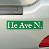 Spirituele aanwijzingen Heaven He Ave. N. Humor Fa Bumpersticker (Op auto)