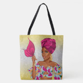 Spirituele Afro-Amerikaanse Schoonheid - Zie Achte Tote Bag (Voorkant)