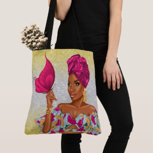 Spirituele Afro-Amerikaanse Schoonheid - Zie achte Tote Bag