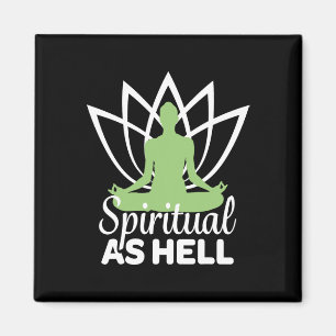 Spirituele Als De Hel Meditatie Yoga Namaste Relax Magneet