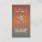 Spirituele/Alternatieve Wellness Healing Celestial Visitekaartje (Voorkant)