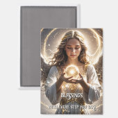 Spirituele Angel Blessings-magneet Magneet (Voorkant / Achterkant)