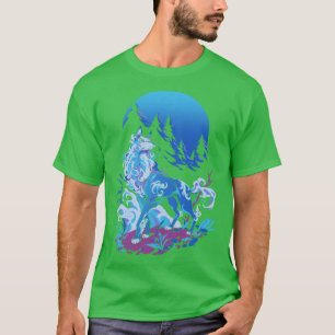 Spirituele Aqua Wolf T-shirt