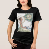 Spirituele balans in elke lijn - Reiki-ontwerp Tri-Blend Shirt (Voorkant)