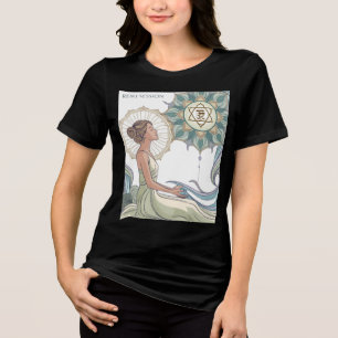 Spirituele balans in elke lijn - Reiki-ontwerp Tri-Blend Shirt