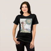 Spirituele balans in elke lijn - Reiki-ontwerp Tri-Blend Shirt (Voorkant volledig)