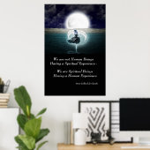 Spirituele beleving Citaat Inspirerend wandkunst Poster (Thuiskantoor)