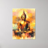 Spirituele Boeddha Canvas Afdruk (Voorkant)