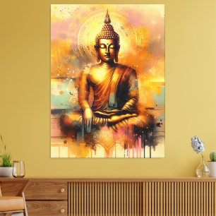 Spirituele Boeddha Canvas Afdruk