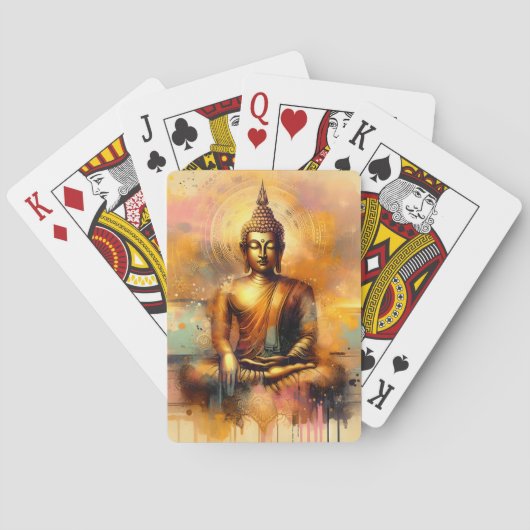 Spirituele Boeddha Pokerkaarten (Achterkant)