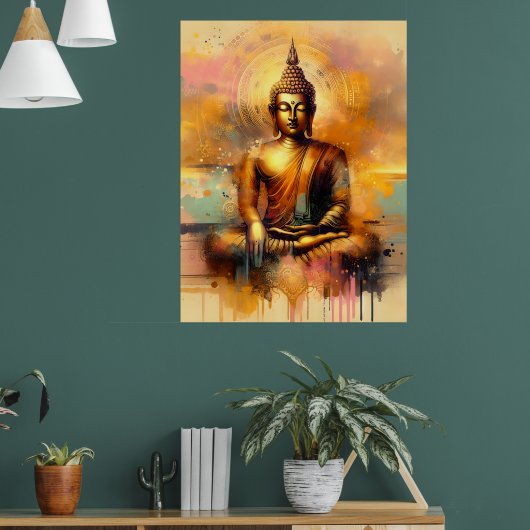 Spirituele Boeddha Poster (Woonkamer 1)