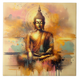 Spirituele Boeddha Tegeltje