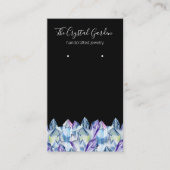 Spirituele Boho Amethyst Crystals die juwelen oort Visitekaartje (Voorkant)