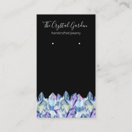 Spirituele Boho Amethyst Crystals die juwelen oort Visitekaartje