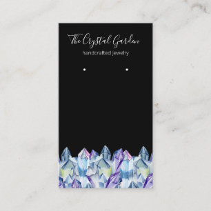 Spirituele Boho Amethyst Crystals die juwelen oort Visitekaartje