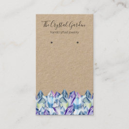 Spirituele Boho Amethyst Crystals die juwelen oort Visitekaartje