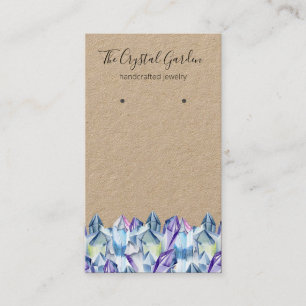 Spirituele Boho Amethyst Crystals die juwelen oort Visitekaartje