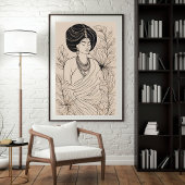 Spirituele Boho Vrouw Print