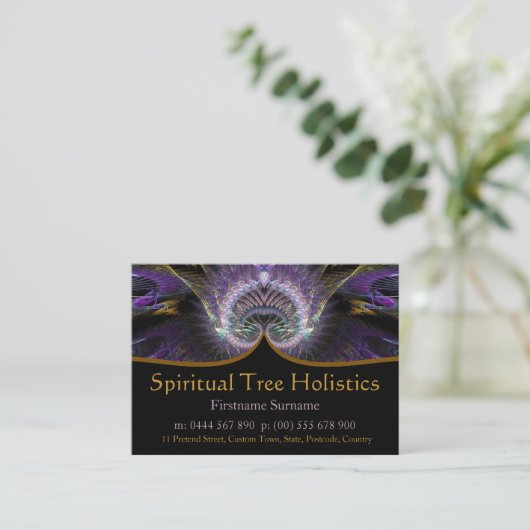 Spirituele Boom Holistische Visitekaartjes (Staand voorkant)