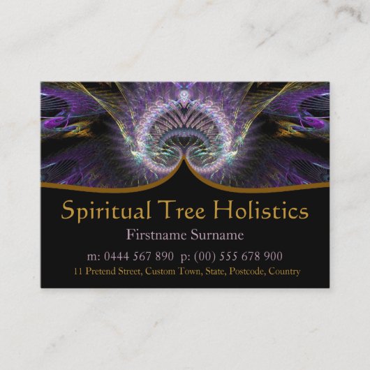 Spirituele Boom Holistische Visitekaartjes (Voorkant)