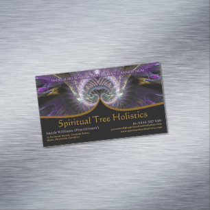 Spirituele boomholistisch magnetisch visitekaartje