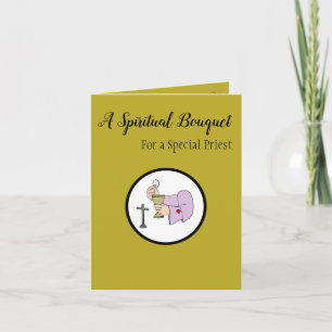 Spirituele Bouquet voor een priester Kaart
